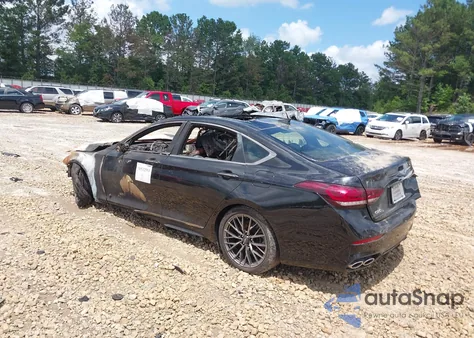 2018 Genesis G80 3.3T Sport из США, поврежденный, VIN KMHGN4JB5JU240335